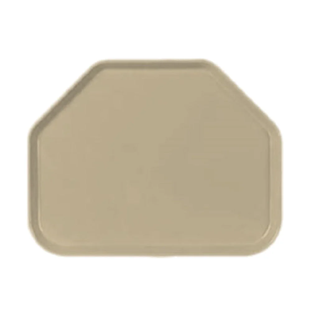 Carlisle 1713FG095 18 Inch Cafeteria Tray Break-resistant Fiberglass Almond
