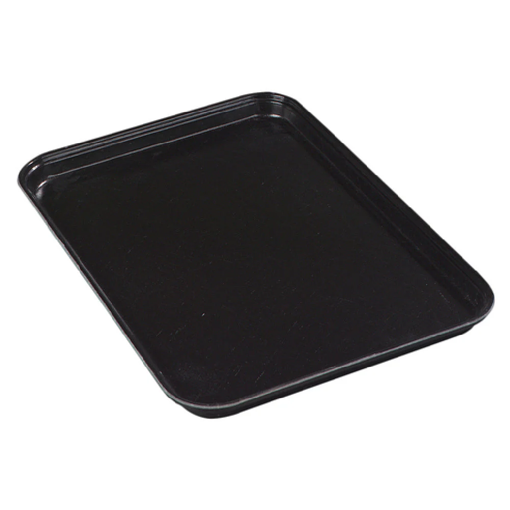 Carlisle 1318FMT309 17-3/4 Inch Market Tray Black Fiberglass Air-flow Corners
