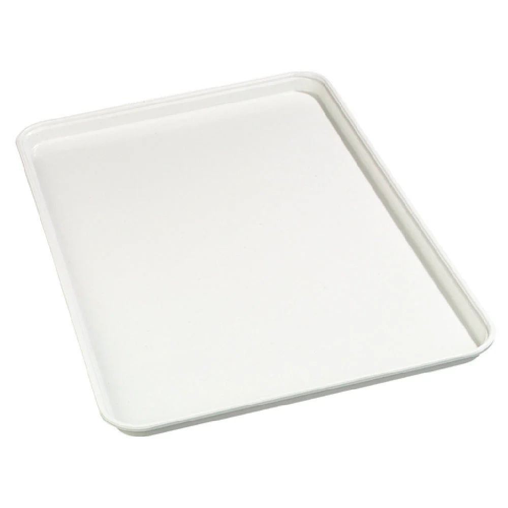 Carlisle 1318FMT301 17-3/4 Inch Width Air-flow Corners Market Tray Pearl White Fiberglass