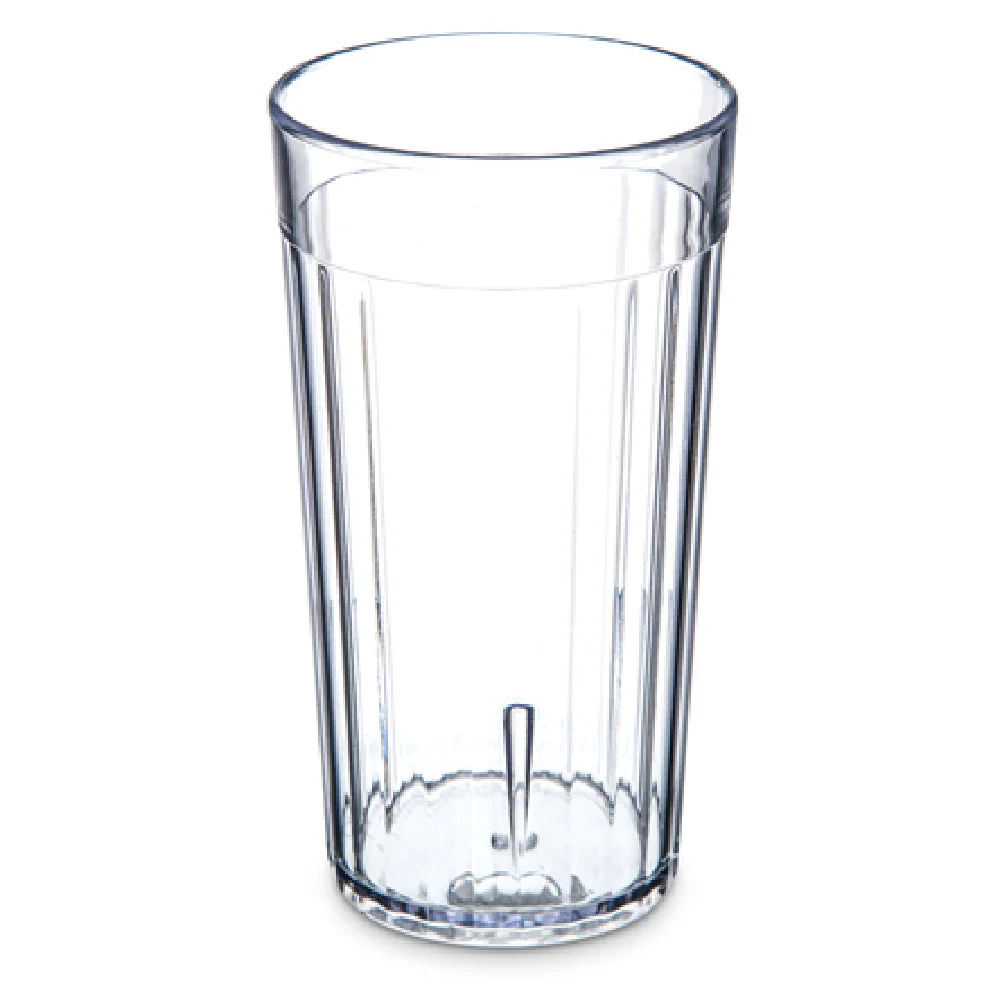 Carlisle 111207 12 Oz. Bistro Tumbler Clear SAN Fluted Dishwasher Safe