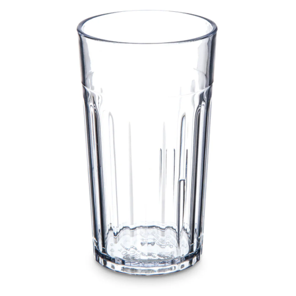 Carlisle 110407 4 Oz Fluted Tumbler SAN Clear Dishwasher Safe BPA Free
