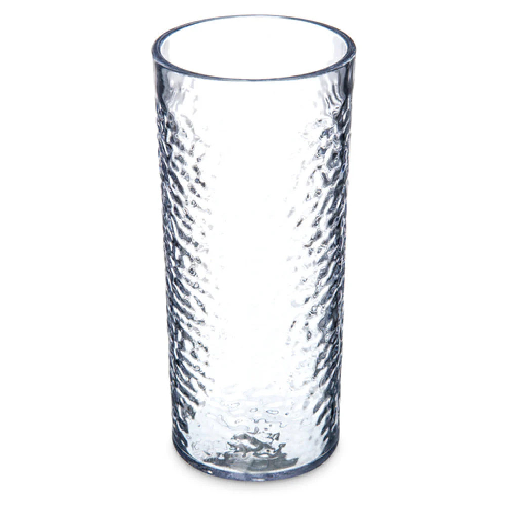 Carlisle 551907 20 Oz Pebbled Tumbler SAN Clear BPA Free Dishwasher Safe