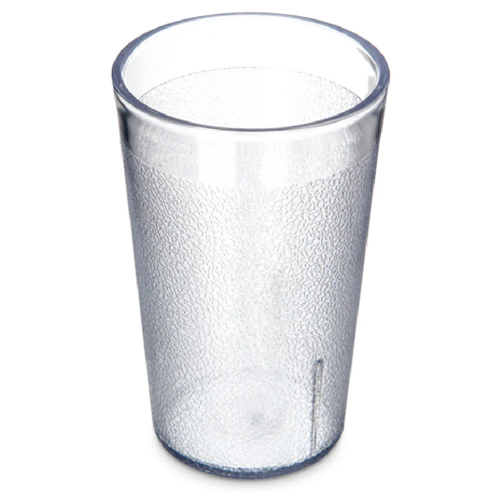 Carlisle 550607 9-1/2 Oz Tumbler Clear SAN Textured Stain Resistant Dishwasher Safe