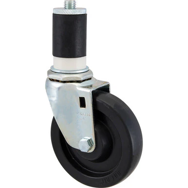 Caster, Stem 4"Od, Swvl, Bl Ack