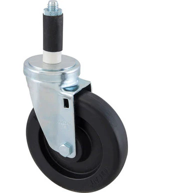 Caster, Stem 5"Od, Swvl, Bl Ack
