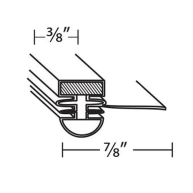 DOOR GASKET; 22.625 X 51.75 Replaces Turbo Air 30223F0204