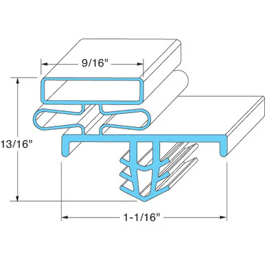 Door Gasket Replaces Delfield 1702909 25-1