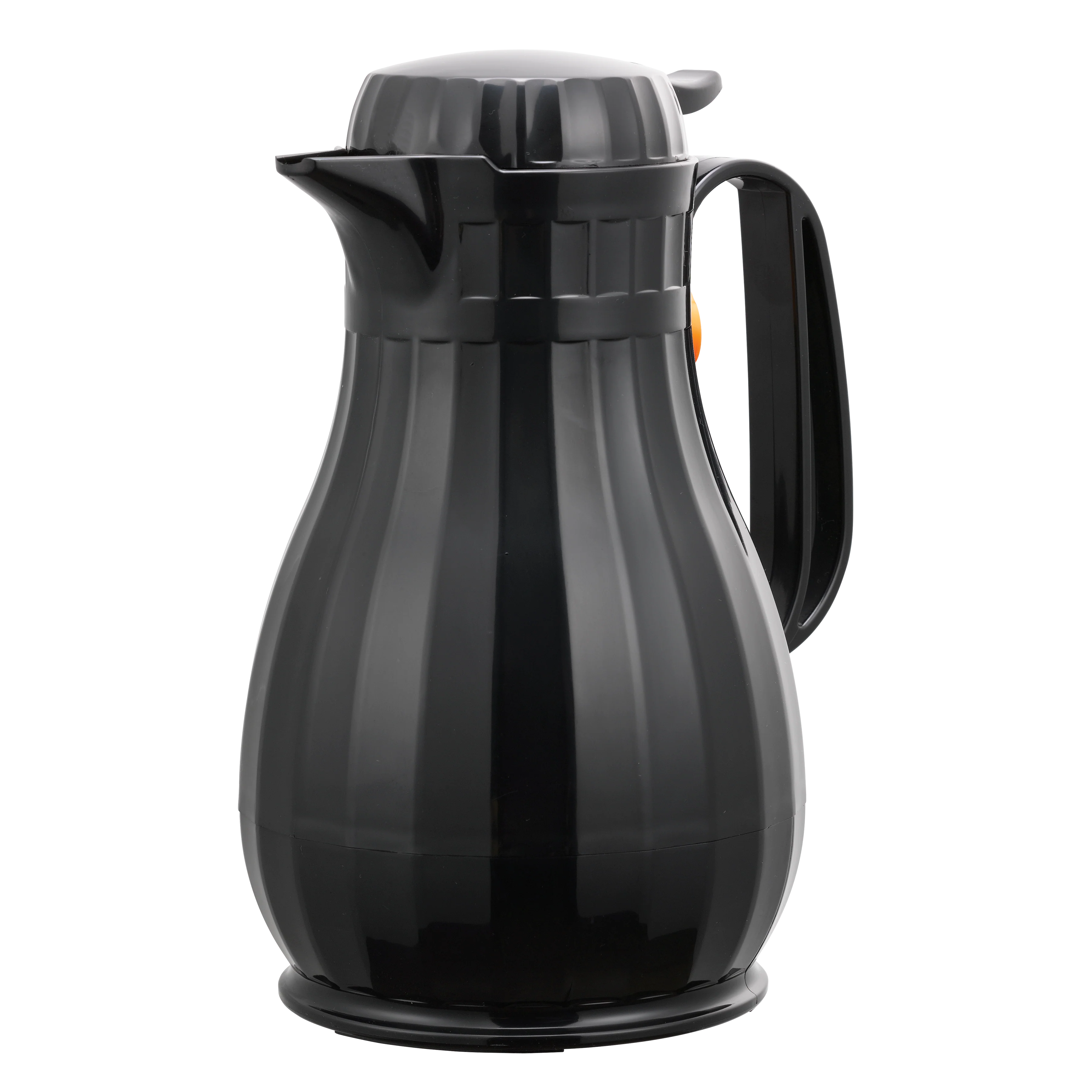 Eco-Serv™ Carafe 1.3-Liter Foam Lined Plastic Server with Push Button Lid in Black