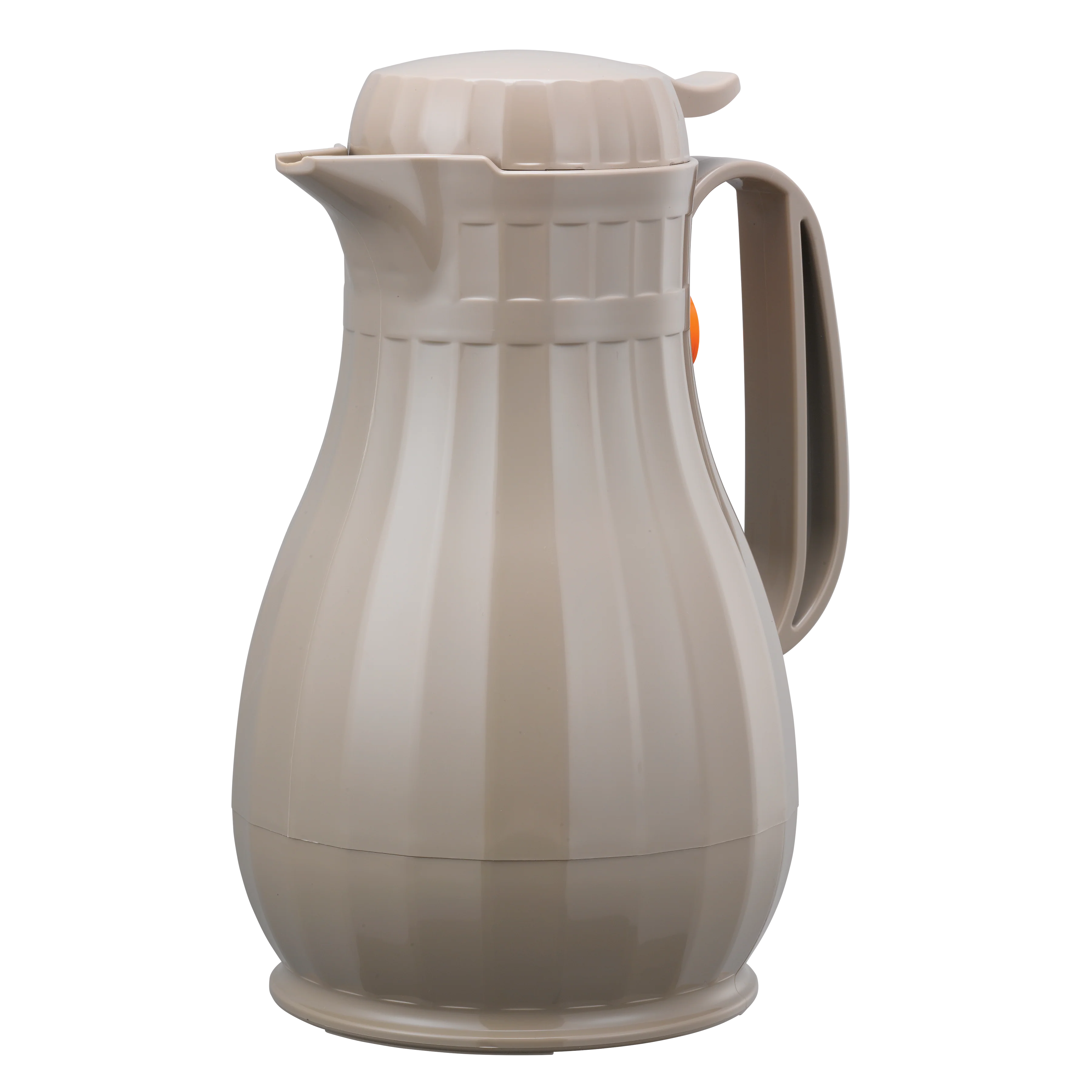 Eco-Serv™ Carafe 1.3-Liter Foam Lined Plastic Server with Push Button Lid in Latte