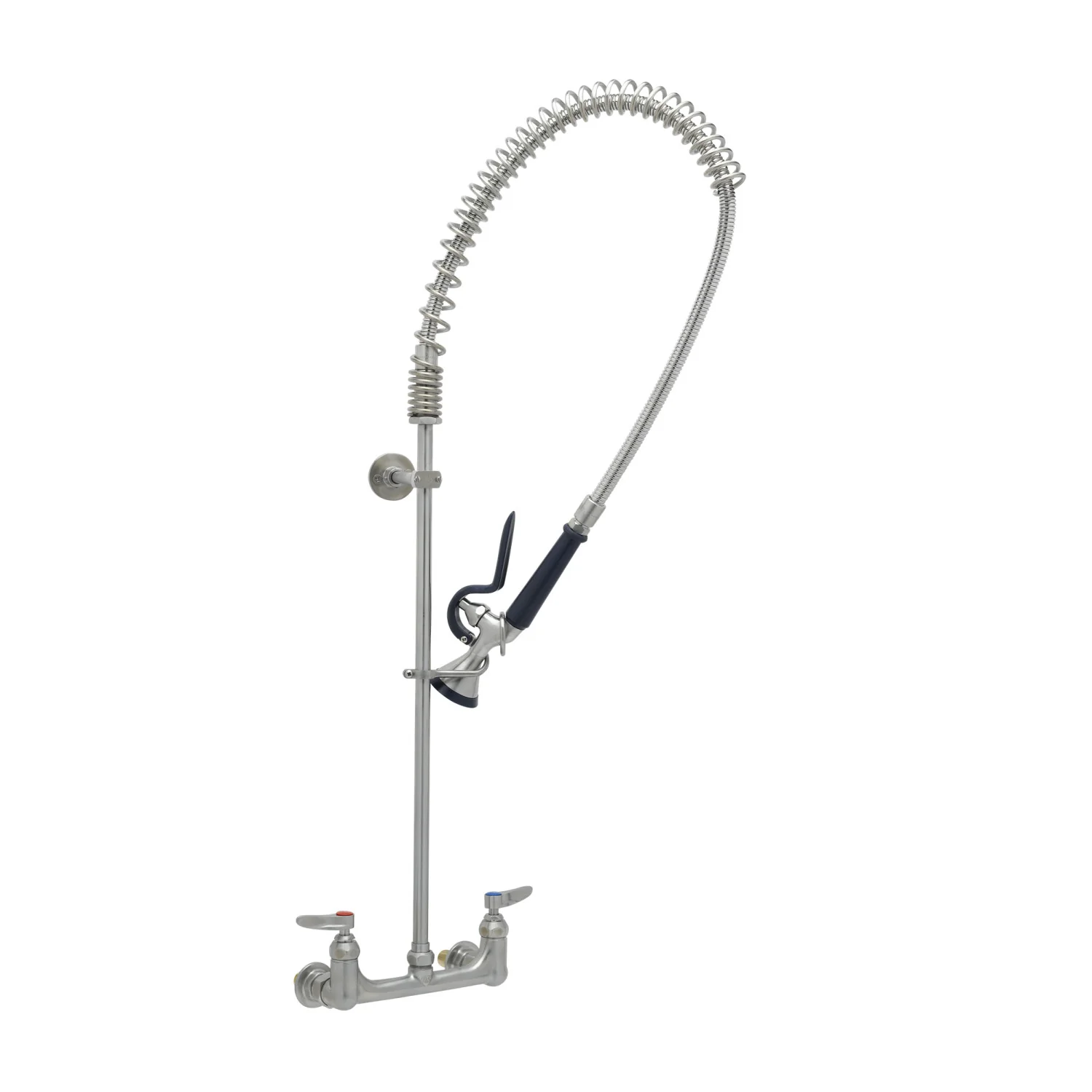 T&S Brass S-0133-BY 8" Wall Mount EverSteel Pre-Rinse Unit - S-0107-Y Spray Valve & Eterna