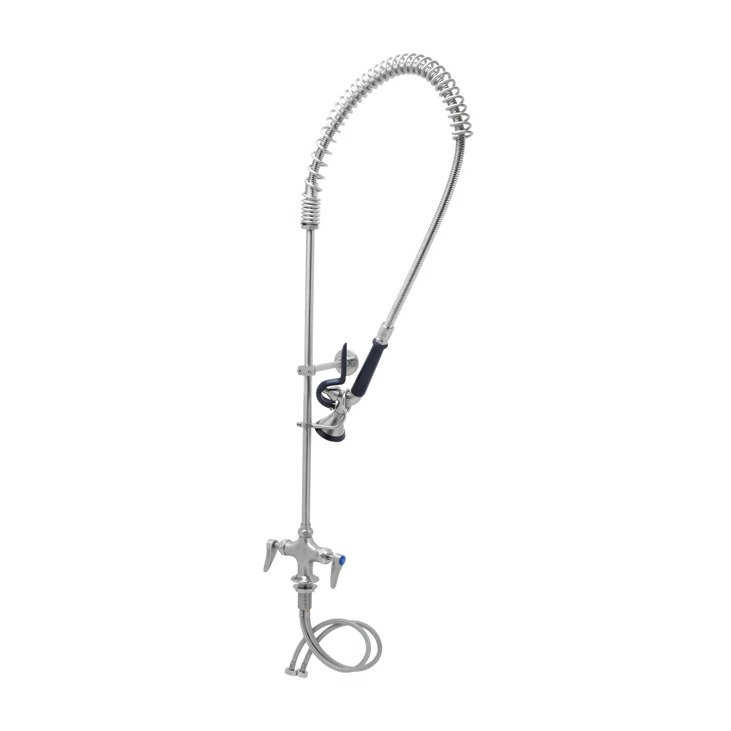 T&S Brass S-0113-CR-BY Single Hole EverSteel Pre-Rinse Unit - S-0107-Y Spray Valve & Cerama