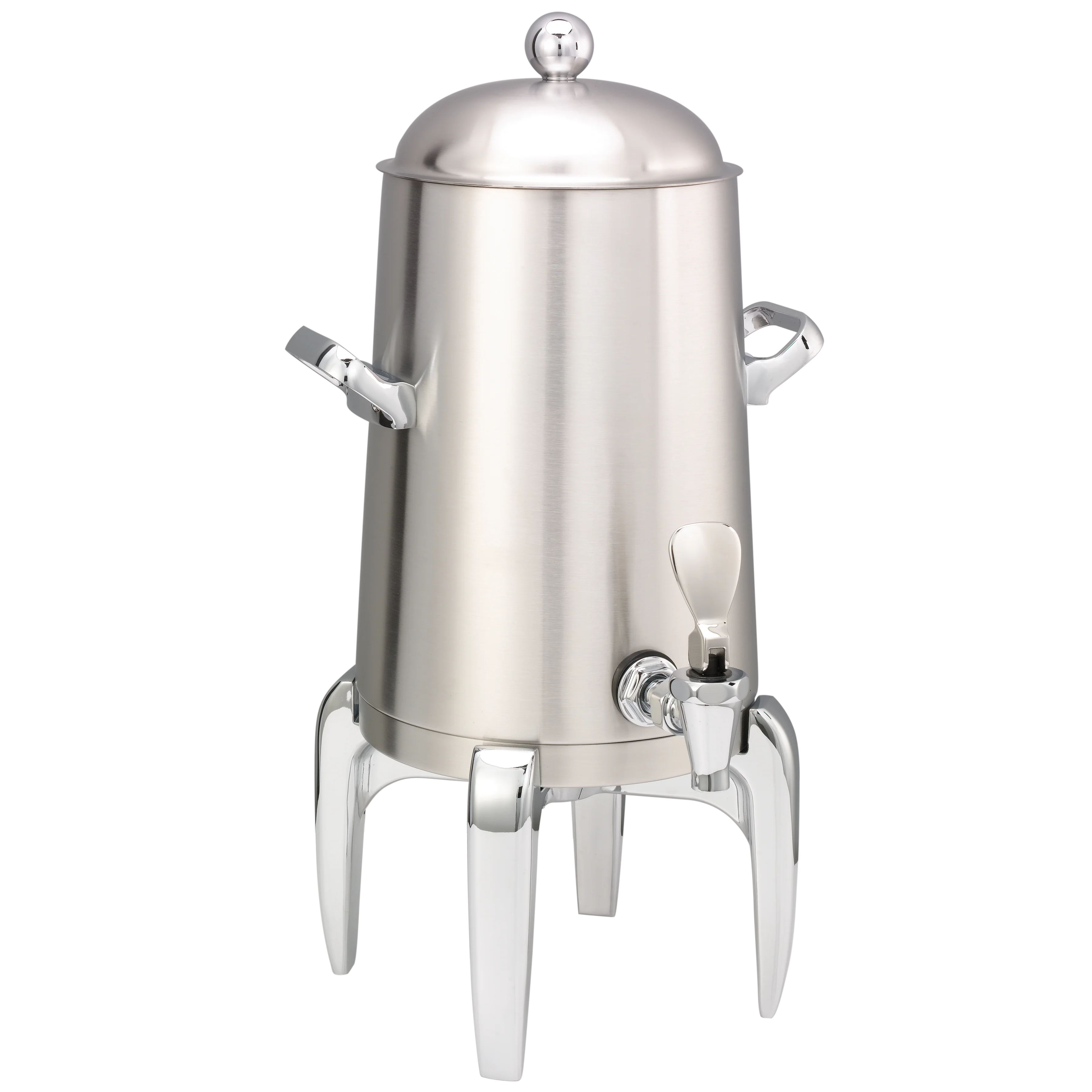 Flame Free™ Thermo-Urn™ 1.5-Gallon Vacuum Insulated Urn with Modern Legs and Domed Lid in Brushed Stainless