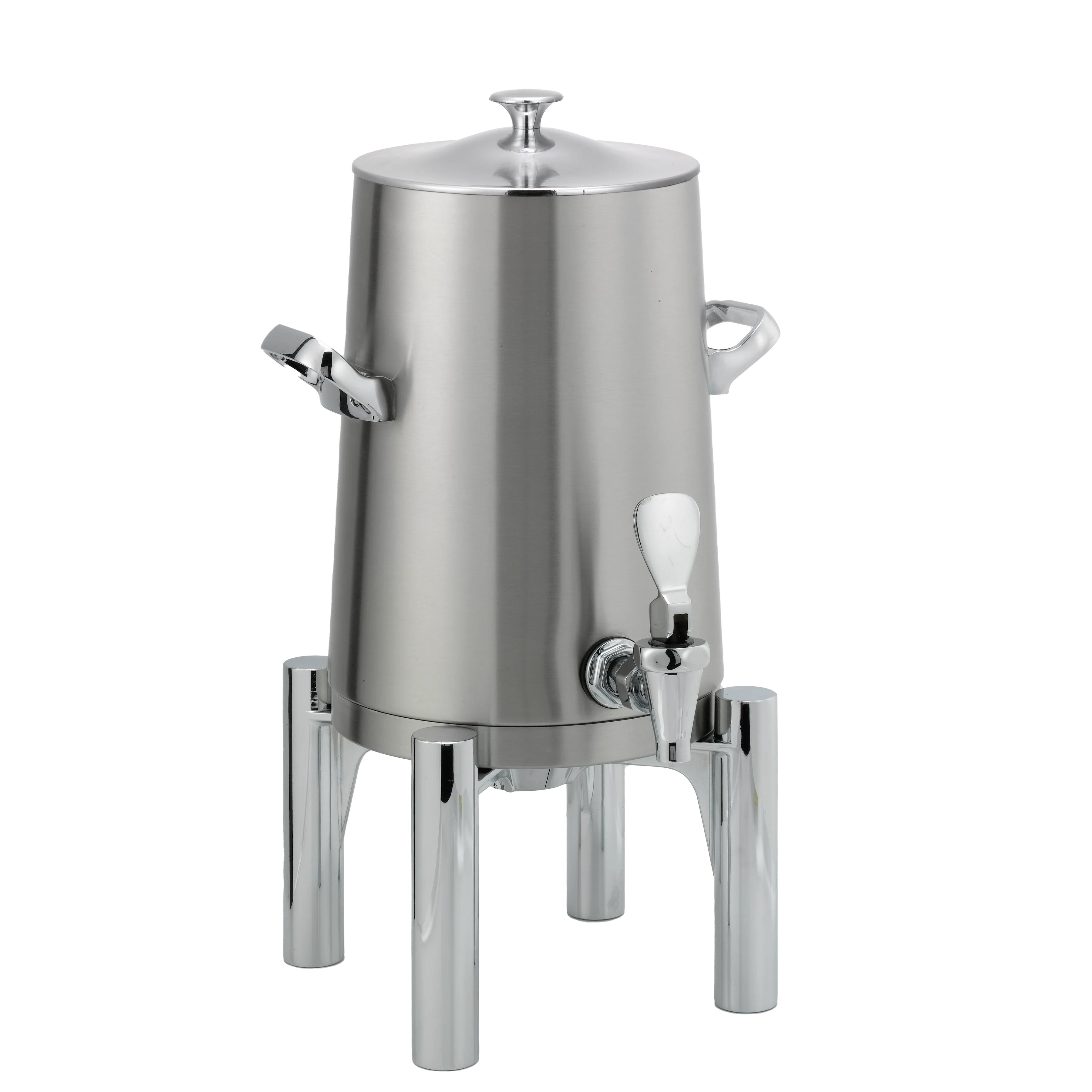 Flame Free™ Thermo-Urn™ 1.5-Gallon Vacuum Insulated Urn with Round Legs and Classic Lid in Brushed Stainless