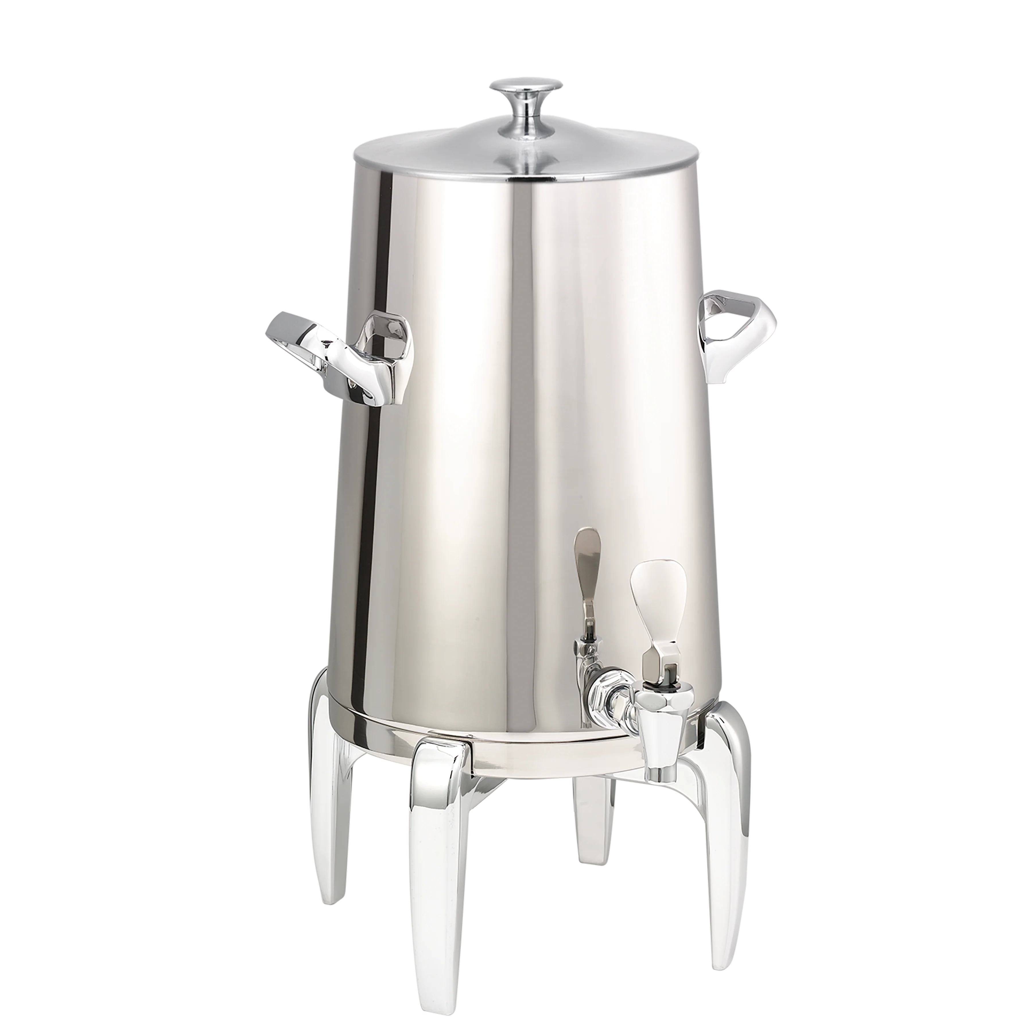 Flame Free™ Thermo-Urn™ 3-Gallon Vacuum Insulated Urn with Modern Legs and Classic Lid in Polished Stainless