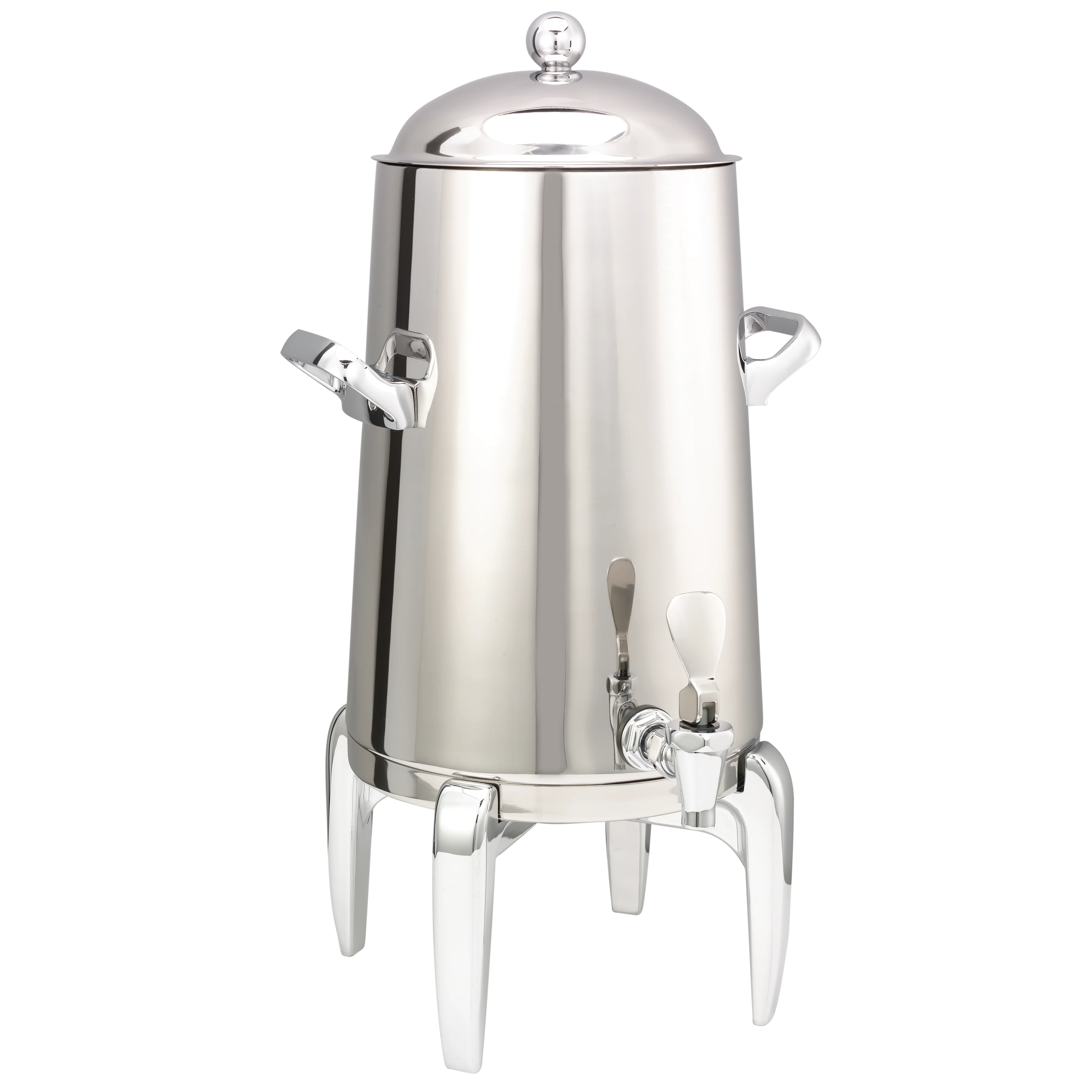 Flame Free™ Thermo-Urn™ 3-Gallon Vacuum Insulated Urn with Modern Legs and Domed Lid in Polished Stainless