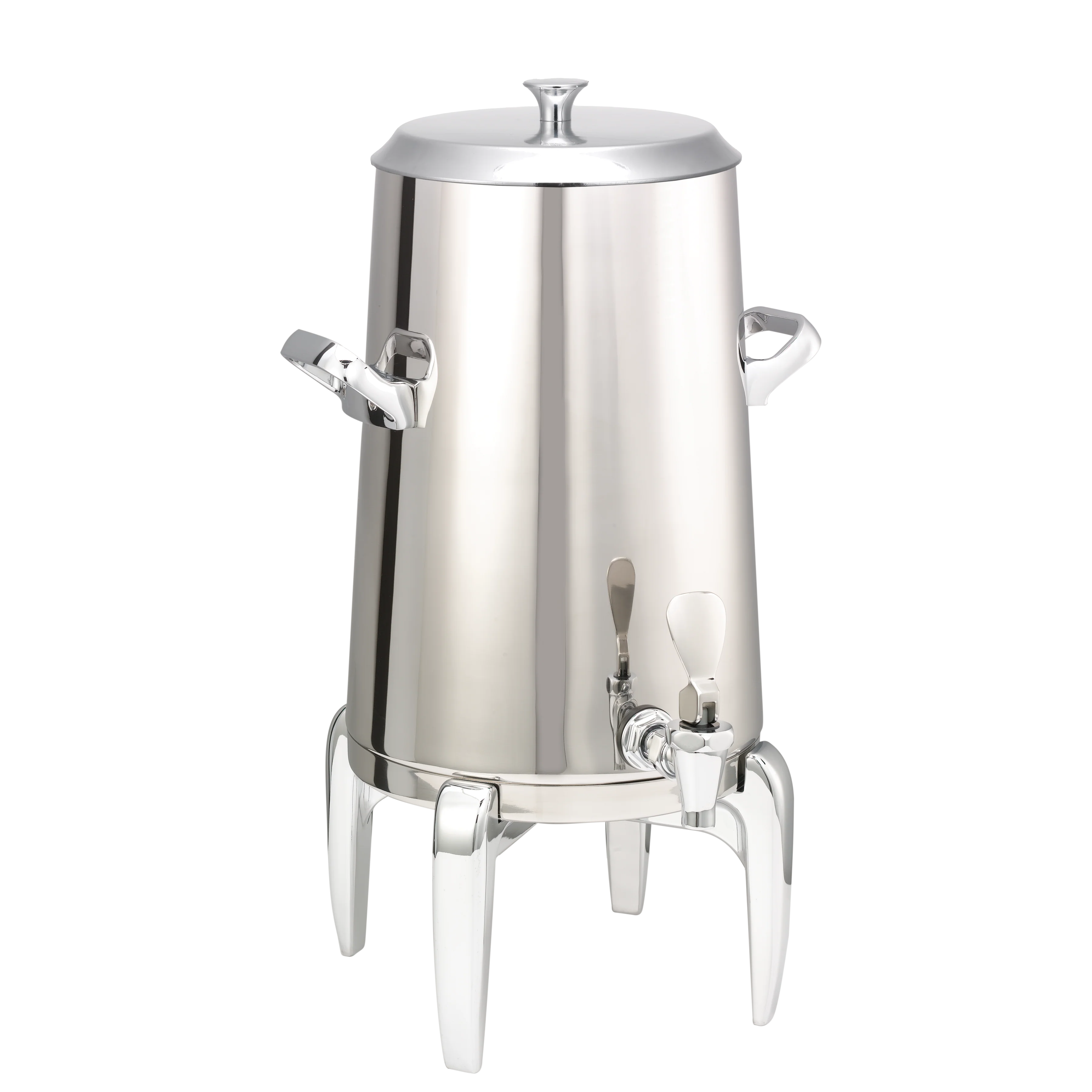 Flame Free™ Thermo-Urn™ 3-Gallon Vacuum Insulated Urn with Modern Legs and Flat Lid in Polished Stainless