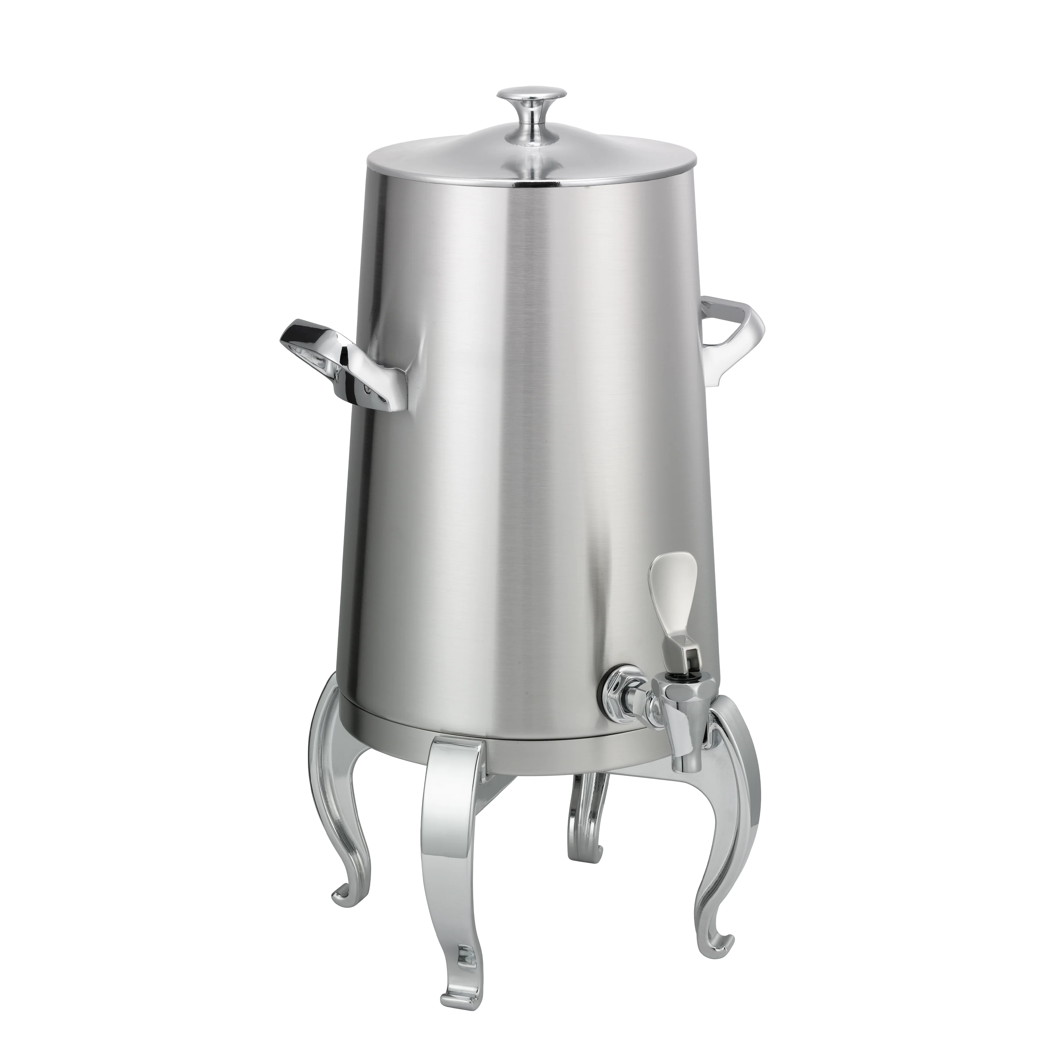 Flame Free™ Thermo-Urn™ 3-Gallon Vacuum Insulated Urn with Regal Legs and Classic Lid in Brushed Stainless