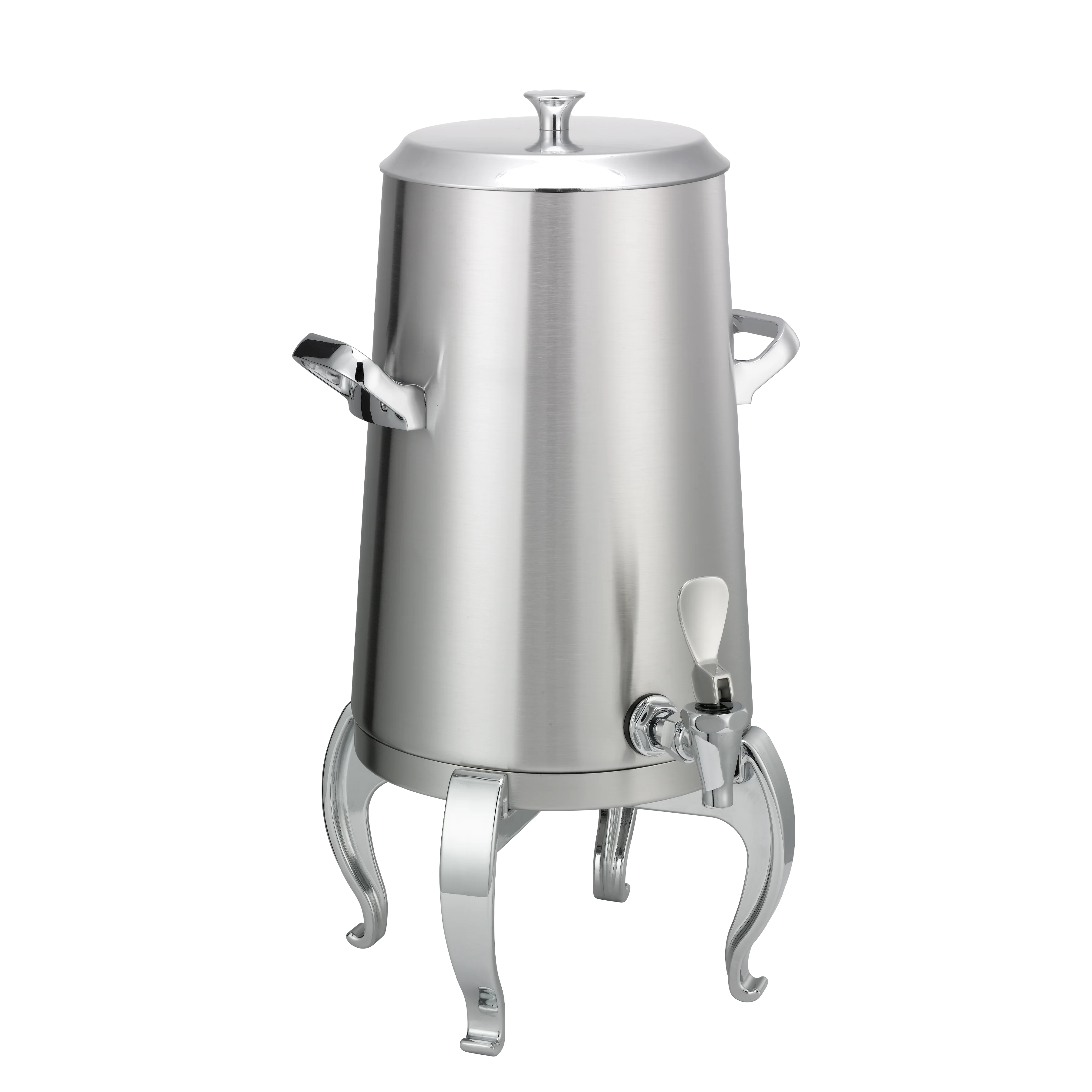 Flame Free™ Thermo-Urn™ 3-Gallon Vacuum Insulated Urn with Regal Legs and Flat Lid in Brushed Stainless