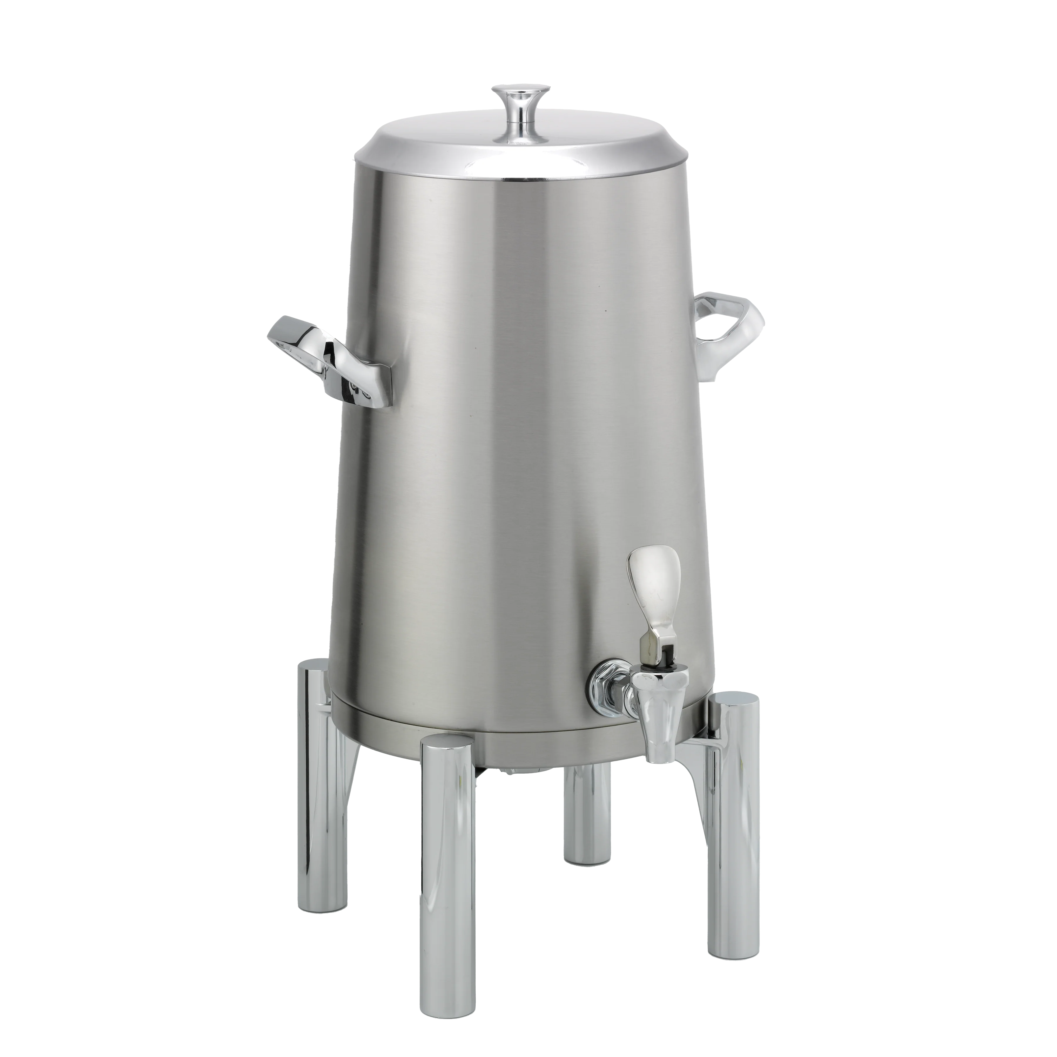 Flame Free™ Thermo-Urn™ 3-Gallon Vacuum Insulated Urn with Round Legs and Flat Lid in Brushed Stainless