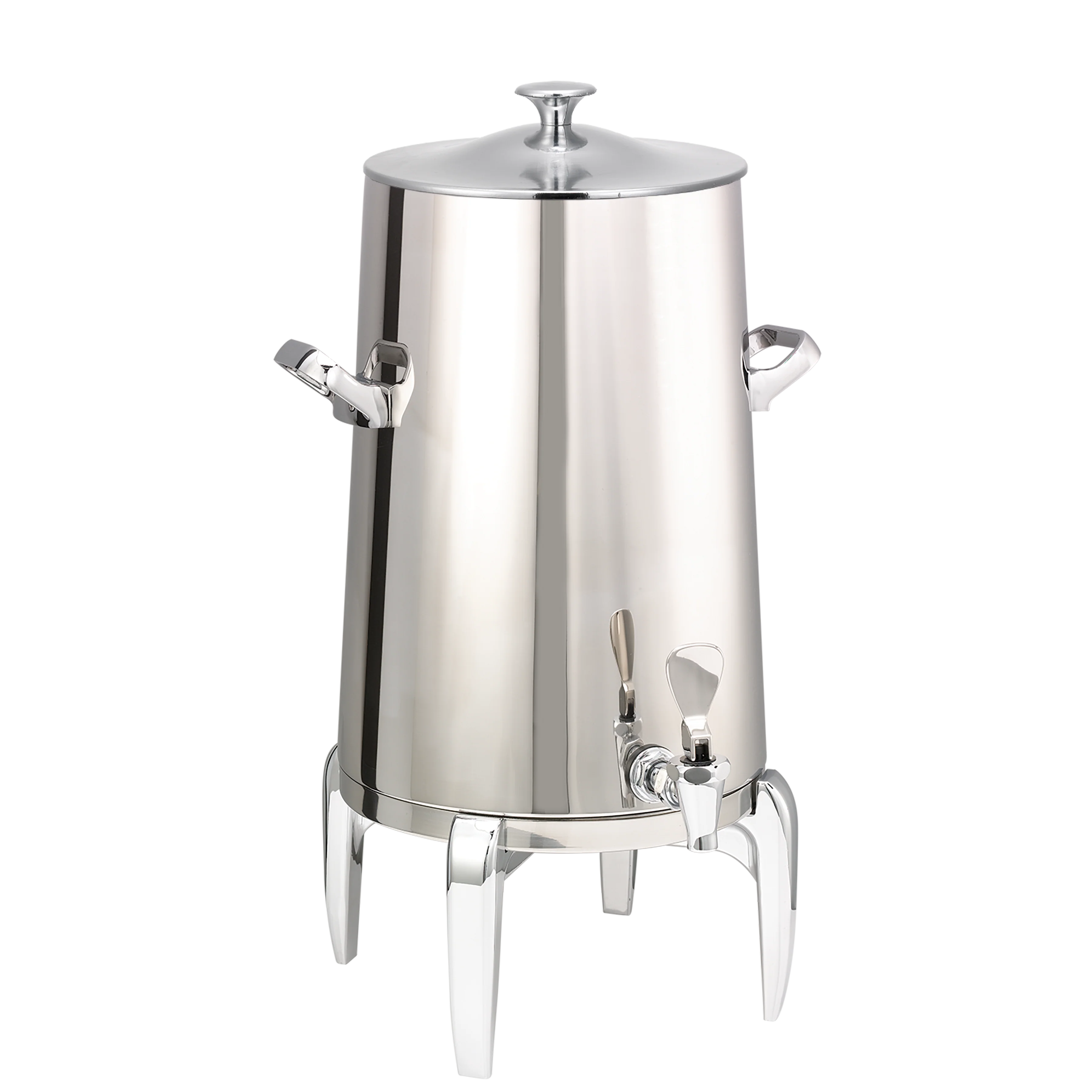 Flame Free™ Thermo-Urn™ 5-Gallon Vacuum Insulated Urn with Modern Legs and Classic Lid in Polished Stainless