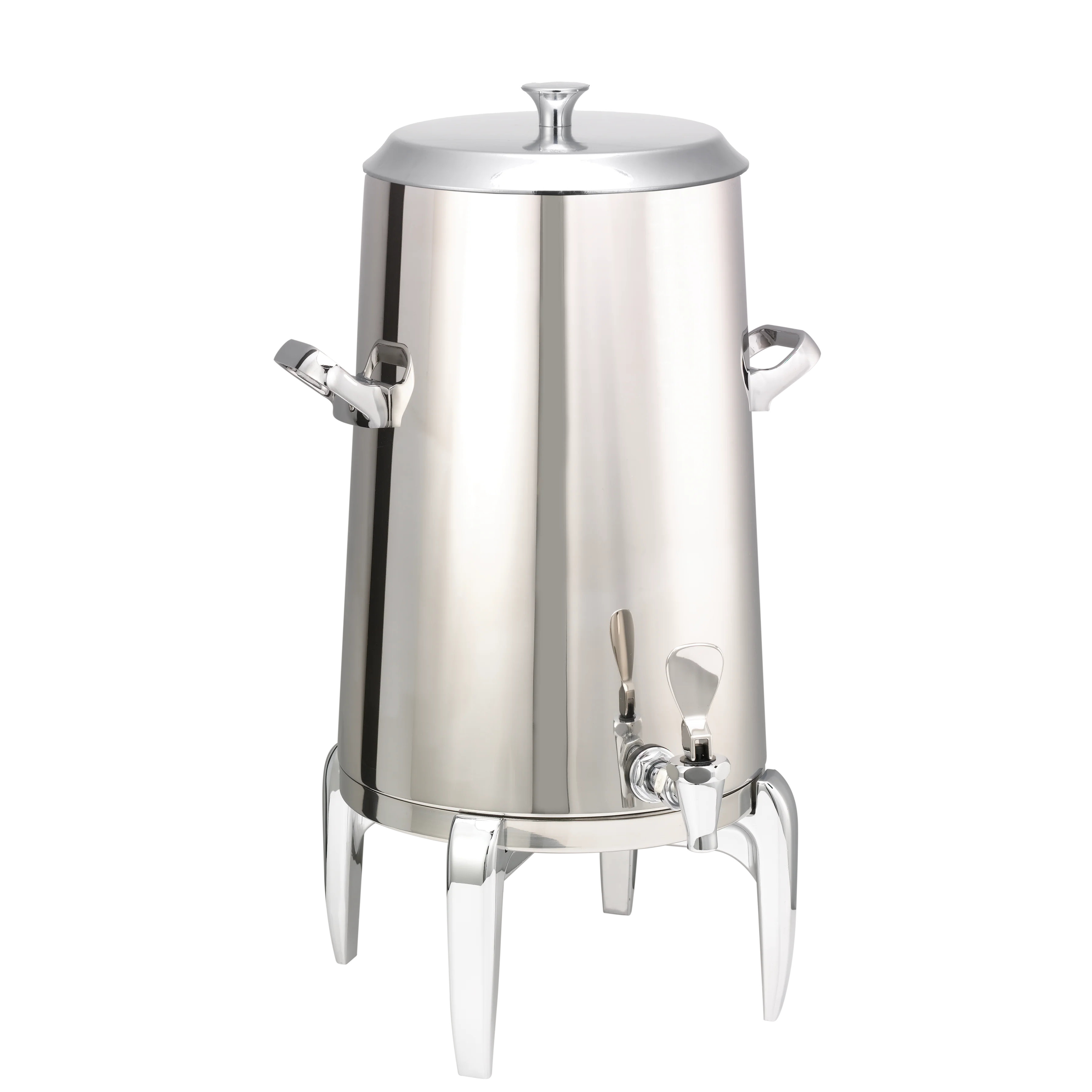 Flame Free™ Thermo-Urn™ 5-Gallon Vacuum Insulated Urn with Modern Legs and Flat Lid in Polished Stainless