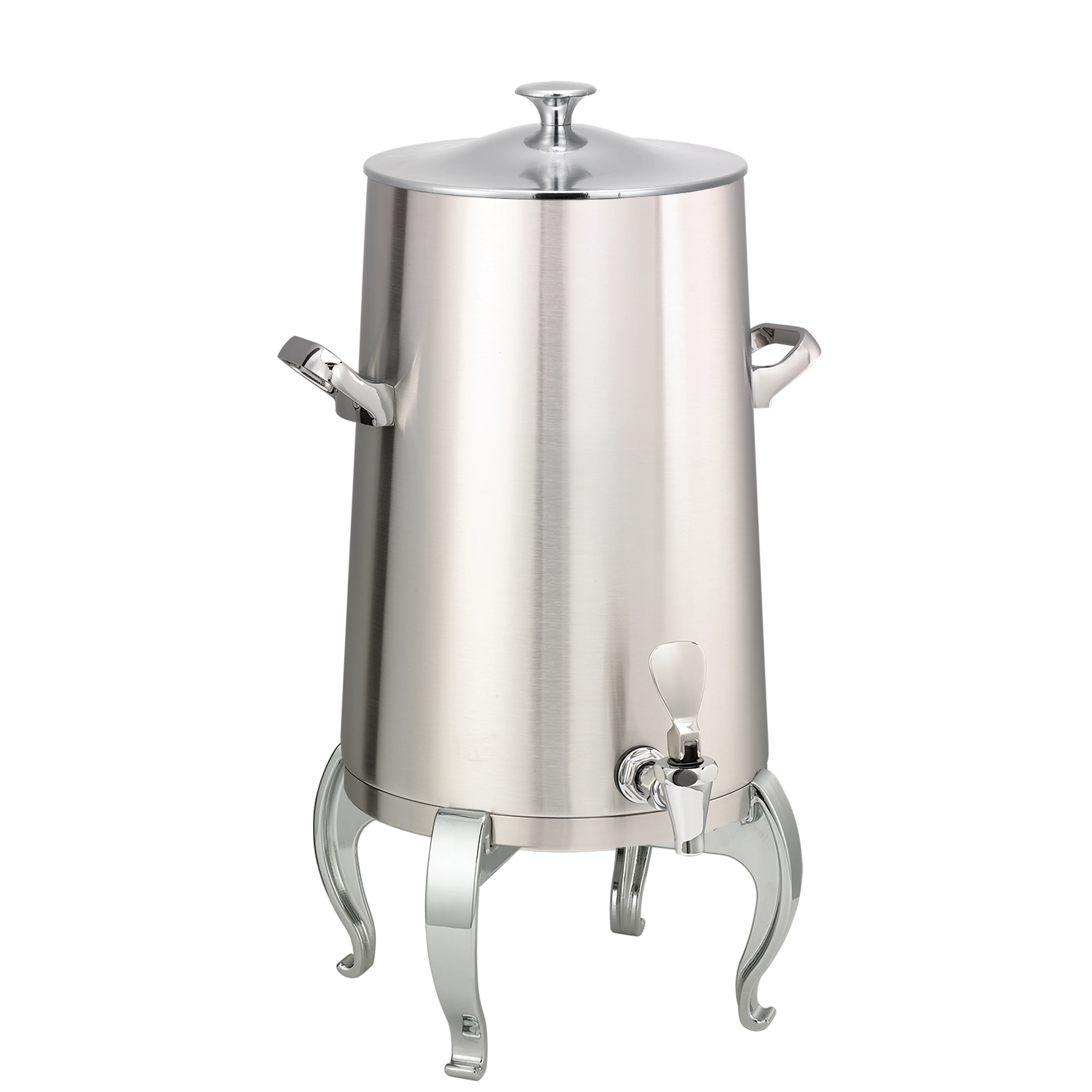 Flame Free™ Thermo-Urn™ 5-Gallon Vacuum Insulated Urn with Regal Legs and Classic Lid in Brushed Stainless