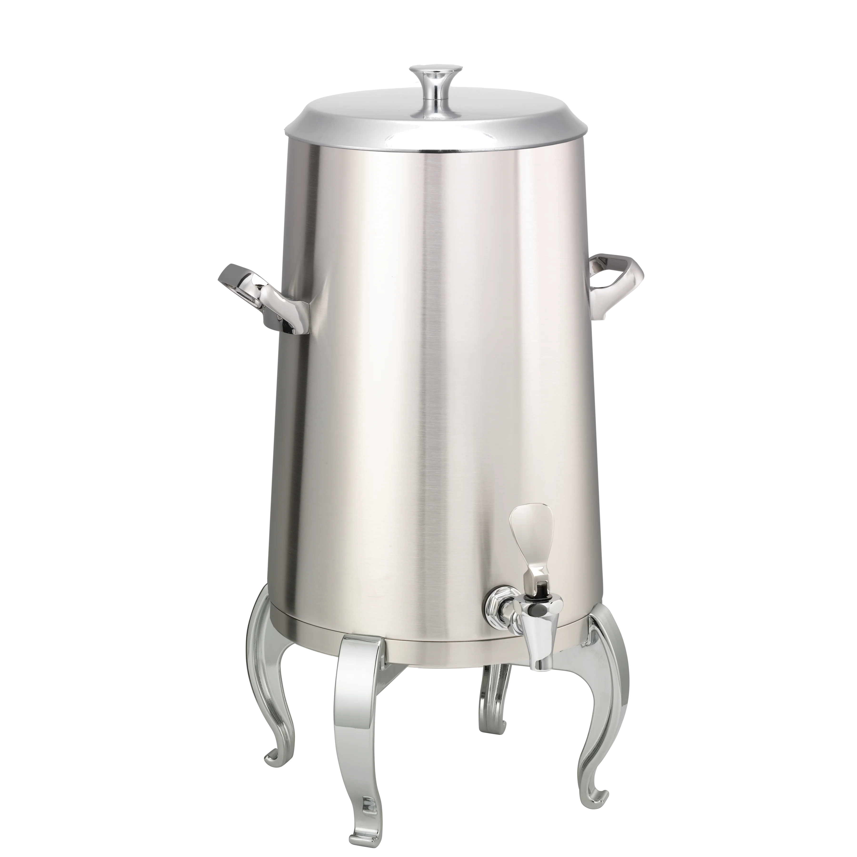 Flame Free™ Thermo-Urn™ 5-Gallon Vacuum Insulated Urn with Regal Legs and Flat Lid in Brushed Stainless