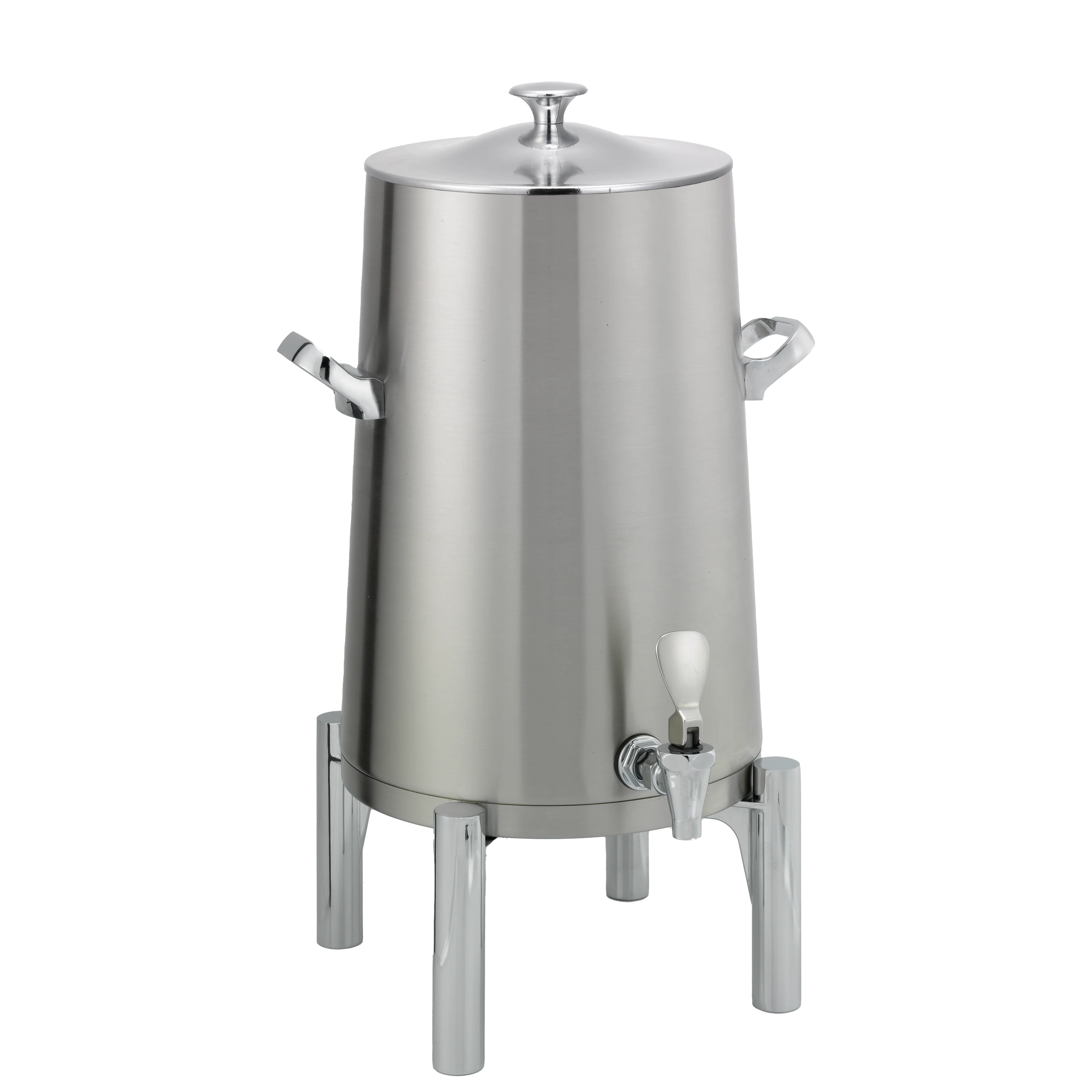 Flame Free™ Thermo-Urn™ 5-Gallon Vacuum Insulated Urn with Round Legs and Classic Lid in Brushed Stainless