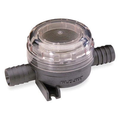 Flojet Strainer, 1/2" In/Out, 40 Mesh SS Screen