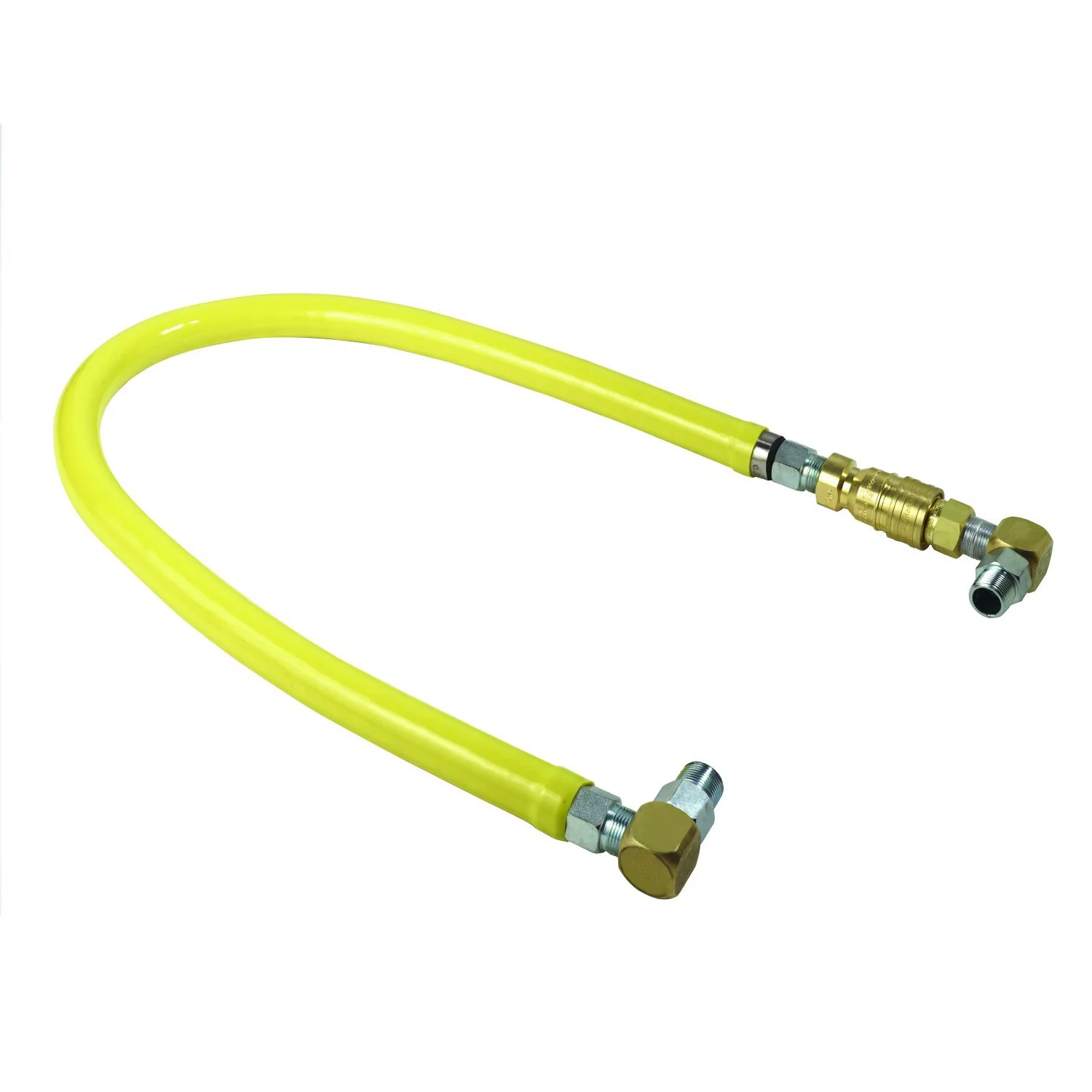 T&S Brass HG-4D-60S 3/4" NPT x 60" L Gas Connector Kit - (2) SwiveLink & (2) 90° Elbows