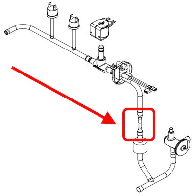 Ice-O-Matic Restrictor Tube Fitting