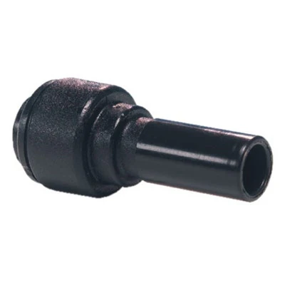 John Guest Black Acetal Reducer 10mm Stem OD x 6mm Tube OD