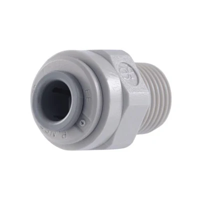 John Guest Gray Acetal Male Connector 5/16" Tube OD x 1/8" BSPT