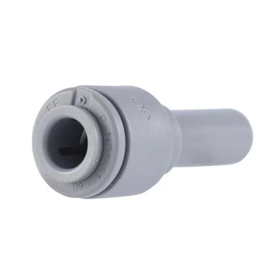 John Guest Gray Acetal Reducer 3/8" Stem OD x 1/4" Tube OD