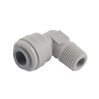 John Guest Gray Acetal Reducing Elbow 3/8" Tube OD x 1/4" NPTF