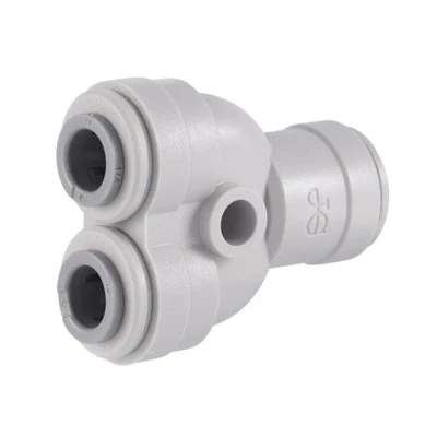 John Guest Gray Acetal Two Way Divider 5/16" Tube OD