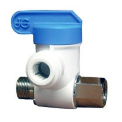 John Guest Polypropylene Angle Stop Adapter Valve 1/4" Tube OD