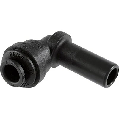 John Guest Polypropylene Plug In Elbow 3/8" Stem - 3/8" Tube