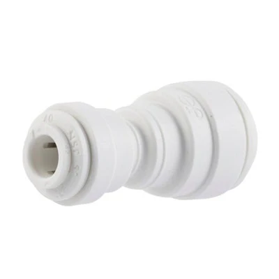 John Guest Polypropylene Reducing Union 3/8" Tube OD x 1/4" Tube OD