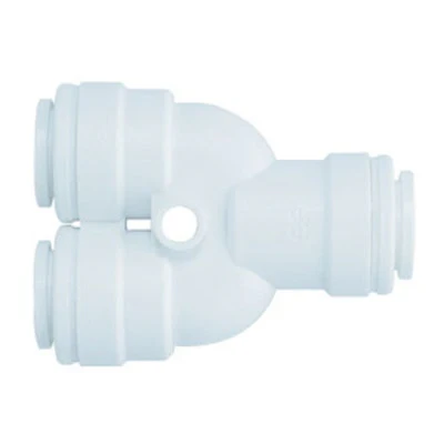 John Guest Polypropylene Two Way Divider 3/8" Tube OD