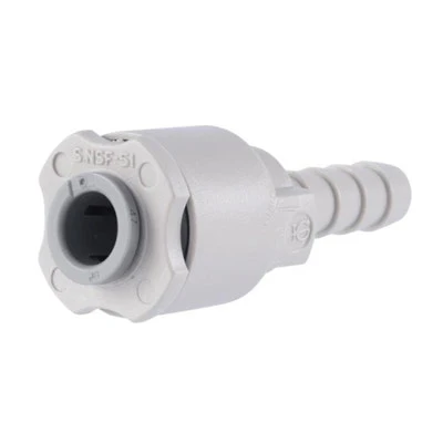 John Guest Superseal Barb Connector 1/4" Superseal OD x 1/4" Tube ID