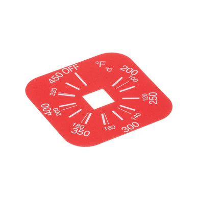 Label, Thermostat 200-450F