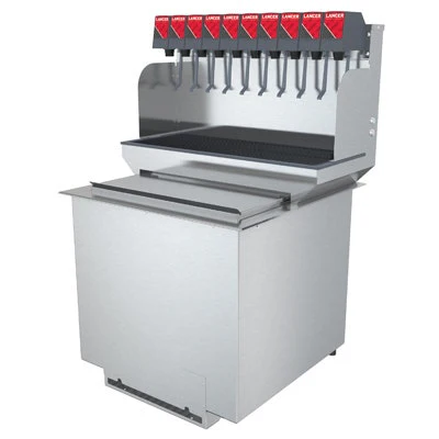 Lancer 10-Valve Drop-In Post-Mix Soda Dispenser - High-Capacity Fountain