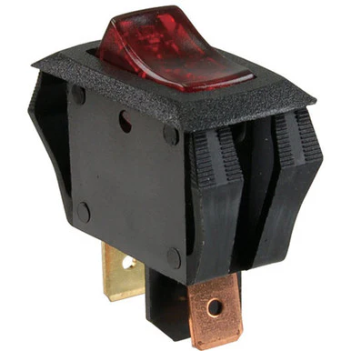 Lighted Rocker Switch Fits 1/2" x 1" opening 11/16
