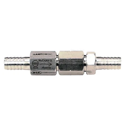 Multiplex Double Check Valve - 3/8" Hose Barb Inlet/Outlet