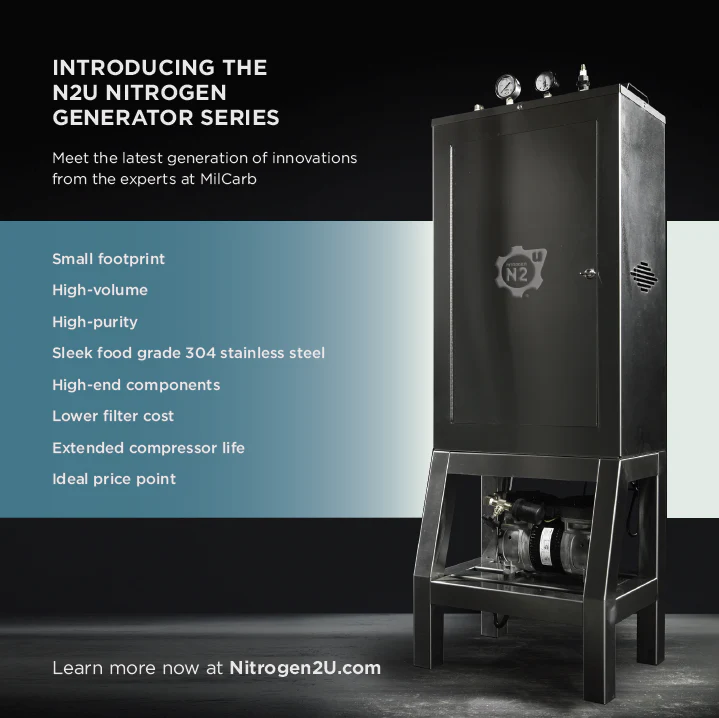 Nitrogen 2 U Low Volume Nitrogen Generator with
Compressor, and Storage Tank - Image 3
