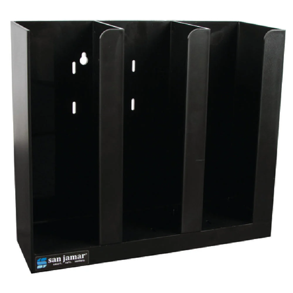 Carlisle PCL3ADJ 10 Inch Open Face Portion Cup Lid Organizer ABS Plastic