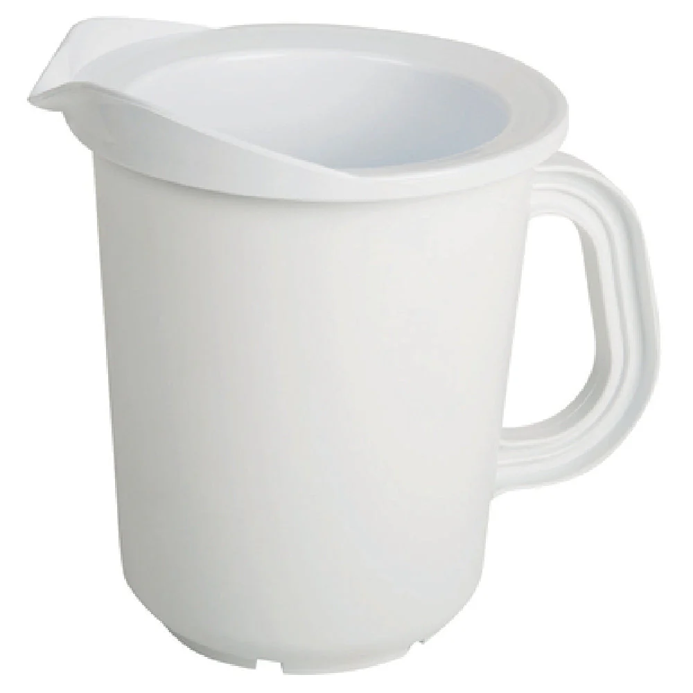 Carlisle CI7025 60 Oz Insulated Polycarbonate Pitcher White with Handle