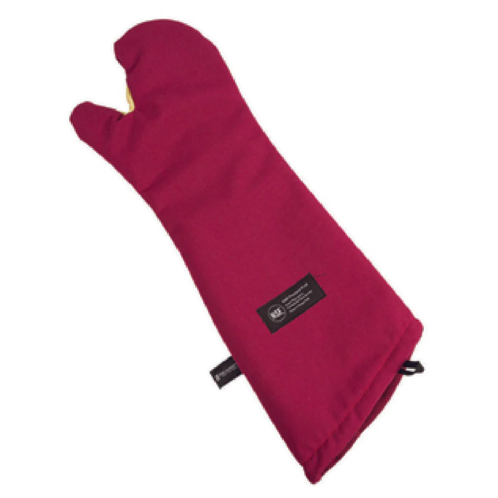 Carlisle KT0224 24 Inch Oven Mitt with Nomex and Kevlar Red