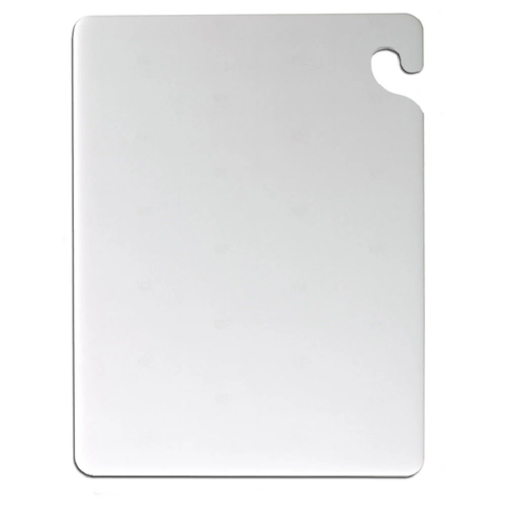 Carlisle CB242434WH 24 Inch Co-polymer Cutting Board with Food Safety Hook White